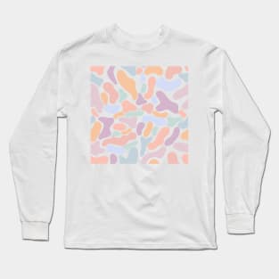 Pastel Abstract Mosaic pattern Long Sleeve T-Shirt